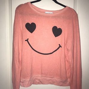 Wildfox Heart Eyes Smile Jumper